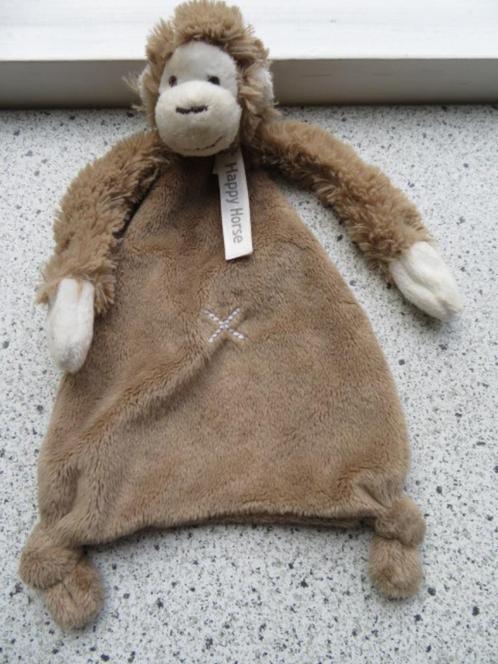 Knuffeldoek aap aapje Monkey Mickey bruin tuttle, Kinderen en Baby's, Speelgoed | Knuffels en Pluche, Zo goed als nieuw, Overige typen