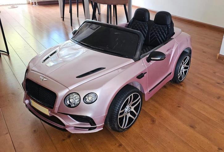Roze Bentley Kinderauto, Kinderen en Baby's, Speelgoed | Buiten | Accuvoertuigen, Gebruikt, Ophalen