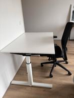 Gispen verstelbaar bureau, 120x80 cm, Huis en Inrichting, Bureaus, Ophalen, In hoogte verstelbaar, Zo goed als nieuw, Bureau