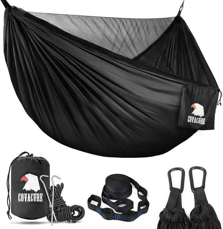 Compacte Hangmat met Muggennet - Ideaal voor Reizen!, Caravans en Kamperen, Kampeeraccessoires, Nieuw, Ophalen of Verzenden
