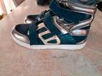 ST Supertrash blauw goud hoge sneakers maat 39 klittenband, Gebruikt, Meisje, Schoenen, Ophalen of Verzenden