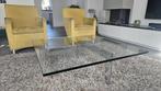 Glazen salontafel vierkant, Huis en Inrichting, Tafels | Salontafels, Ophalen, 50 tot 100 cm, Vierkant, 50 tot 100 cm