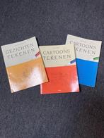 3 delen cartoons tekenen, Hobby en Vrije tijd, Tekenen, Ophalen of Verzenden, Gebruikt, Boek of Gids