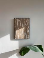 Japandi kunstwerk in houtenlijst wanddecoratie, Antiek en Kunst, Ophalen of Verzenden