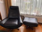 Kuka design leren  draaifauteuil met voetenbank zgan, Huis en Inrichting, Fauteuils, Minder dan 75 cm, Ophalen of Verzenden, Zo goed als nieuw