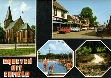Groeten uit Ermelo - 4 afb o.a. zwembad Daf - 1977 gelopen beschikbaar voor biedingen