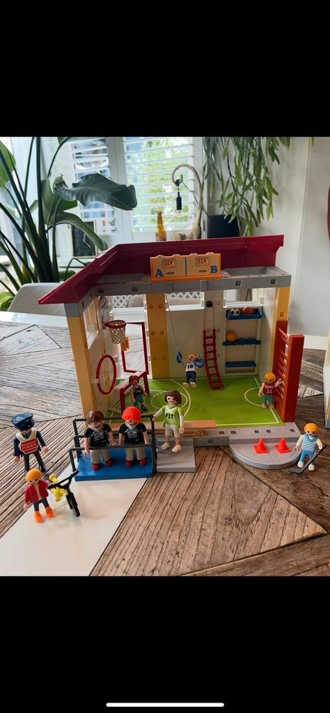 Playmobil Gymzaal + Extra's, Kinderen en Baby's, Speelgoed | Playmobil, Gebruikt, Complete set, Ophalen of Verzenden