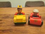 Vintage duplo sleepwagen met auto, Ophalen of Verzenden, Gebruikt, Duplo