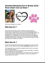 Individuele hondenuitlaatservice Breda, Ophalen of Verzenden, Nieuw