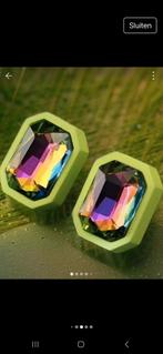 Nieuwe grote statement oorbellen van SMTNG Fab. Collection, Met kristal, Overige materialen, Nieuw, Ophalen of Verzenden