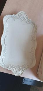 Dienblad metaal, Huis en Inrichting, Woonaccessoires | Dienbladen, Ophalen of Verzenden, Zo goed als nieuw, Rond, Metaal