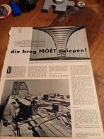 Artikel brug bij Gorinchem 3 pagina s 1960, Ophalen of Verzenden, 1940 tot 1960, Knipsel(s)