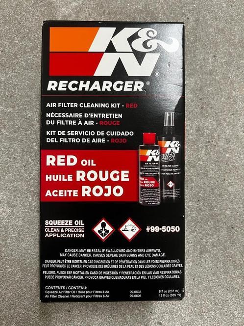K&N Air Filter Cleaning Kit – RED (nieuw in ongeopende doos), Auto-onderdelen, Filters, Alfa Romeo, Audi, BMW, Citroën, Daihatsu