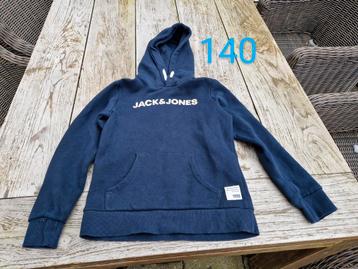 Hoodie trui sweater maat 140 Jack and Jones donkerblauw  beschikbaar voor biedingen