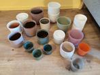 Bloempotten, Rond, Ophalen of Verzenden, Zo goed als nieuw, Aardewerk