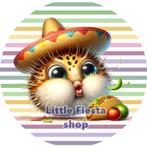 LF6960 ouwel taco vis 20x4,7cm eetbare cupcake rondjes vers, Ophalen of Verzenden, Nieuw, Cupcakes, Versiering