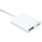 Apple adapter lightning naar USC en oplader, Verzenden, Zo goed als nieuw, Apple iPhone