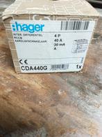 Hager cda 440g aardlekschakelaar., Ophalen of Verzenden, Nieuw, Schakelaar