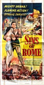 Sins of Rome (1953) - Originele filmposter, Ophalen of Verzenden, A1 t/m A3, Film en Tv, Rechthoekig Staand