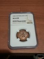 2,5 cent 1903 NGC MS64RB, Postzegels en Munten, Munten | Nederland, Koningin Wilhelmina, Overige waardes, Ophalen of Verzenden
