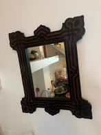 Antieke Spiegel – Uniek Houten Frame, Ophalen, Minder dan 50 cm, Zo goed als nieuw, Minder dan 100 cm