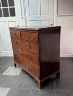 Antieke Engelse ladekast commode ca 1780, Ophalen, Gebruikt, 25 tot 50 cm, Minder dan 100 cm