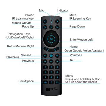 Te koop: g20s air mouse remote ir & bt afstandsbediening  beschikbaar voor biedingen