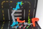 Hotwheelbaan met 4!!! (flexibele) Hotwheels mutant machine., Ophalen of Verzenden, Zo goed als nieuw, Handmatig, Hot Wheels