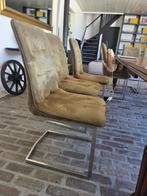 gezocht, eetkamerstoel, Huis en Inrichting, Stoelen, Ophalen, Overige kleuren, Eetkamerstoel rvs swing poot, Zo goed als nieuw