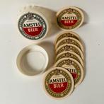 Amstel Bier viltjes in grote bierdop kroonkurk, Verzenden, Zo goed als nieuw, Viltje(s), Amstel