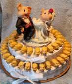 kant en klaar huwelijk, bruiloft bedankjes, taart 57 stukken, Kleding | Dames, Trouwkleding en Trouwaccessoires, Nieuw, Ophalen of Verzenden