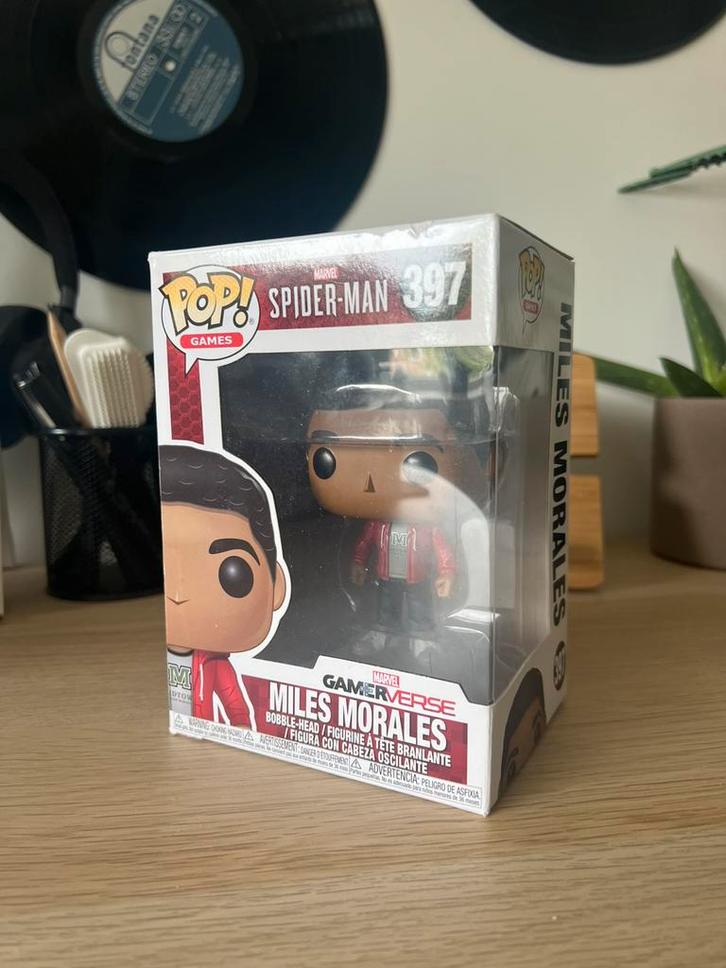 Funko pop miles morales 397, Verzamelen, Poppetjes en Figuurtjes, Zo goed als nieuw, Ophalen of Verzenden
