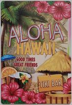 Aloha Hawaii tiki bar reclamebord van metaal wandbord deco