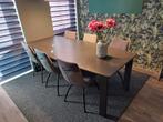Eettafel Eivissa 105 x 230 compleet met 6 stoelen., Ophalen, Gebruikt, 100 tot 150 cm, 200 cm of meer
