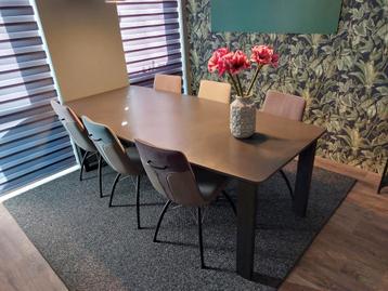 Eettafel Eivissa 105 x 230 compleet met 6 stoelen. beschikbaar voor biedingen