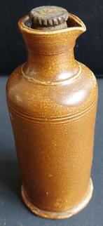 Fraai inktflesje - steengoed -met dop en stempel - Adv S 260, Antiek en Kunst, Antiek | Keramiek en Aardewerk, Ophalen of Verzenden