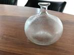 niet gebruikte vintage moderne glazen vaas 1977 vazen verzen, Wit, Ophalen of Verzenden, Minder dan 50 cm, Glas