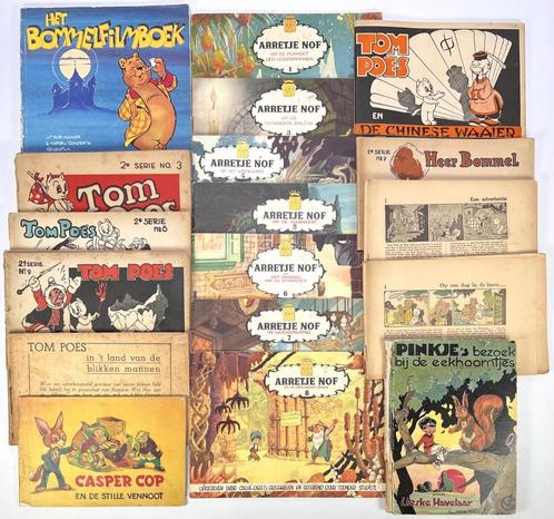 879. Stripboeken, Tom Poes en Arretje Nof, ca. 1940–1960, Boeken, Stripboeken, Gelezen, Meerdere stripboeken, Ophalen of Verzenden