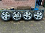 Set Seat Wielen 17 inch Continental PremiumContact 6, Ophalen, Gebruikt, 255 mm, Banden en Velgen