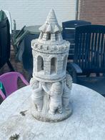 Tuinbeeld Toren met Kabouters, Ophalen, Gebruikt, Beton, Tuinkabouter