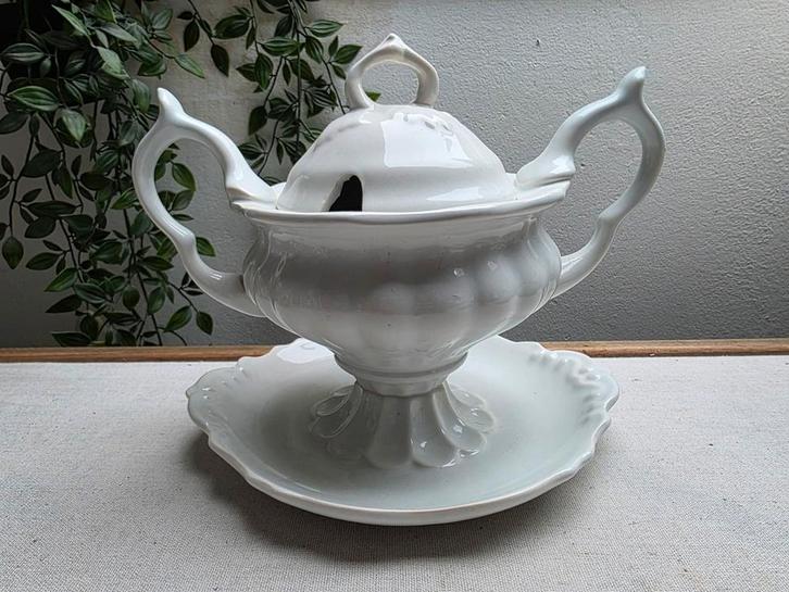 Schaal met deksel, Antiek en Kunst, Antiek | Servies los, Ophalen of Verzenden