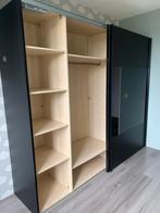 Grote schuifdeurkast met spiegel, Gebruikt, 200 cm of meer, Ophalen of Verzenden, Met lade(s)