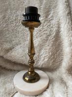 Vintage lamp . Koper met marmeren voet, Verzenden, Gebruikt, Minder dan 50 cm