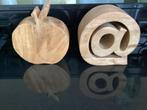 Leuke houten @ sign en Apple sign  computerfreaks?, Ophalen of Verzenden, Zo goed als nieuw