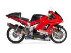 Yoshimura Tri Oval dual carbon titanium tip, Ophalen, Gebruikt