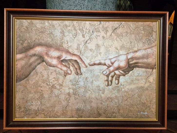 De schepping van Adam, Antiek en Kunst, Kunst | Schilderijen | Klassiek, Ophalen