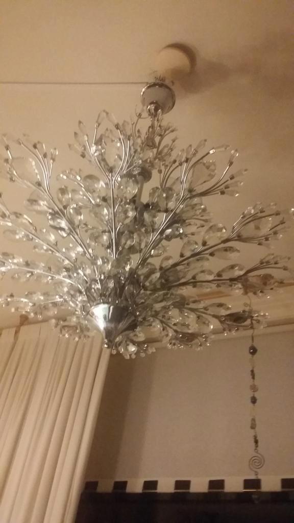 1 echte topper van een swarovski kristallen kroonluchter, Huis en Inrichting, Lampen | Kroonluchters, Zo goed als nieuw, Ophalen of Verzenden