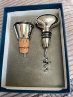 Zilveren giftset, kurk en kurkentrekker, NIEUW, Verzamelen, Ophalen of Verzenden, Nieuw, Overige typen