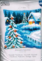 Cado vervaco borduurpakket kussen, winterlandschap, kerst, Ophalen of Verzenden, Nieuw, Handborduren, Borduurpakket