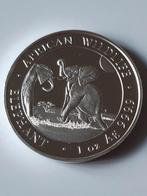 Somalië elephant 2024 1 oz AG 9999. F.17.10, Postzegels en Munten, Munten | Afrika, Ophalen of Verzenden, Overige landen